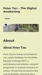Mobile Screenshot of petertan.com